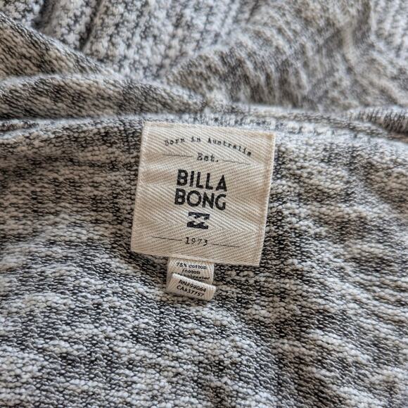 Billabong Oversized Beach Grey Knit Marled Tie Waist Cardigan Small - Picture 4 of 4